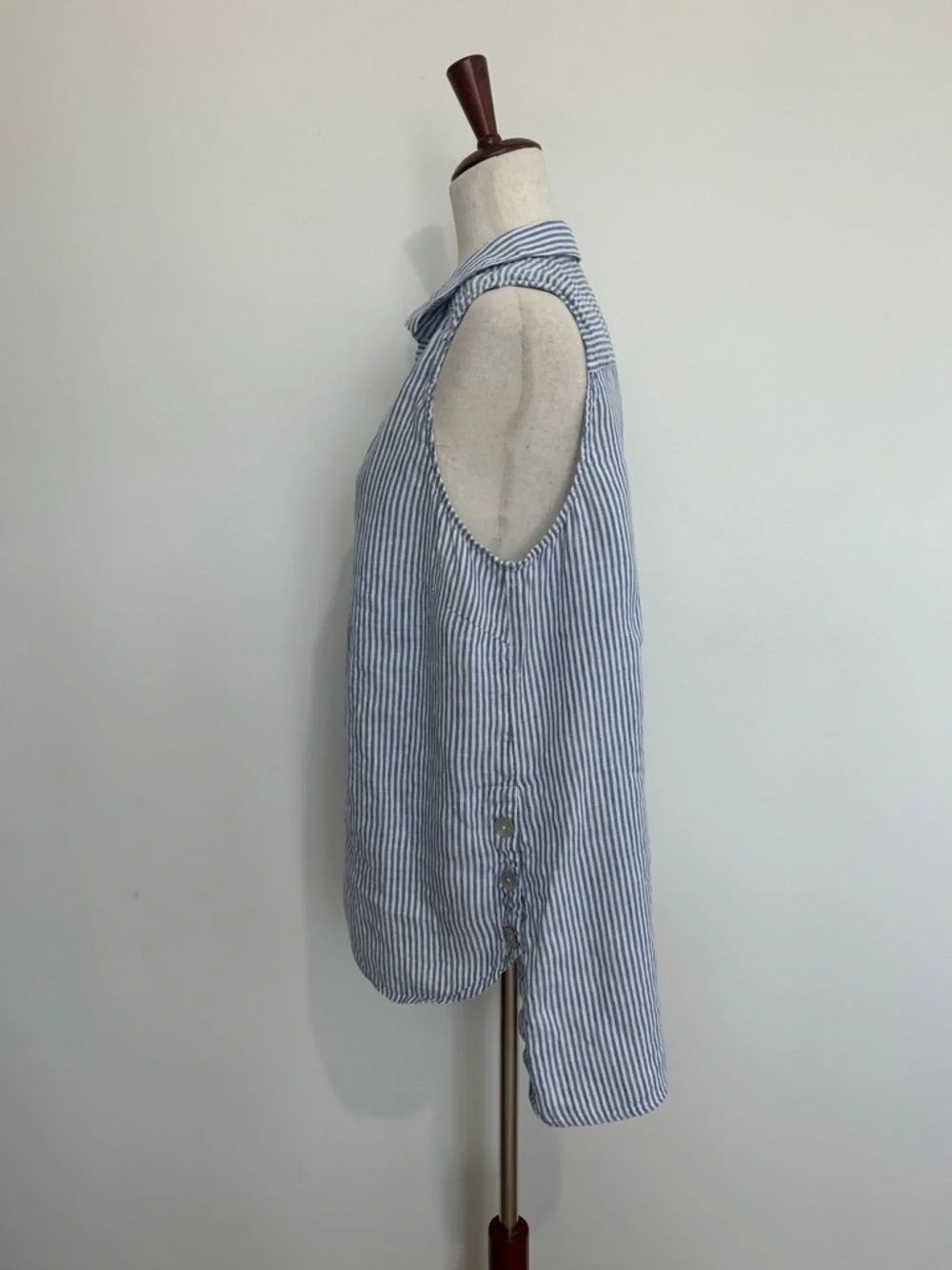 J. Jill Love Linen High Low Sleeveless Top Size Large - Picture 2 of 5